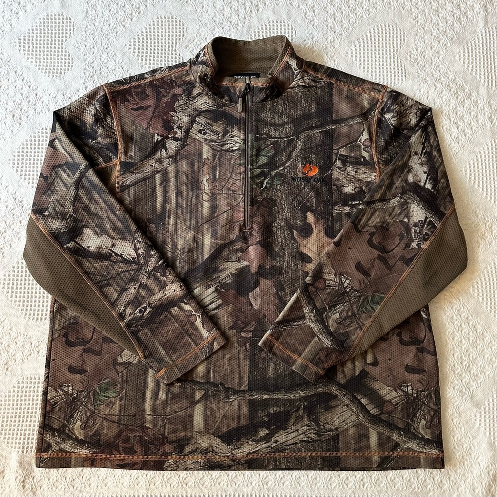 Mossy Oak Camo Sweatshirt Pullover Mens 2XL XXL Break Up Infinity Hunting READ